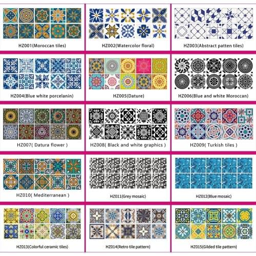 10-Sheet Peel and Stick Self Adhesive Removable Wallpaper Stick On Kitchen Backsplash Bathroom 3D Wall Sticker Tiles