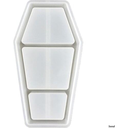 Coffin Storage Box Epoxy Resin Mold Organizer Rack Silicone Mould DIY Crafts Display Stand Shelf Tray Jewelry Candle Trinket