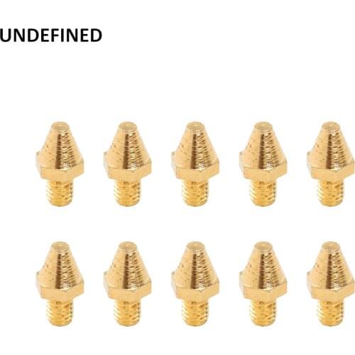 Motorcycle CNC Gold Spikes Replacement Cleats Pin Rivet For Harley MX Foot Pegs Offroad Style FootPegs Floorboards Brake Pedal