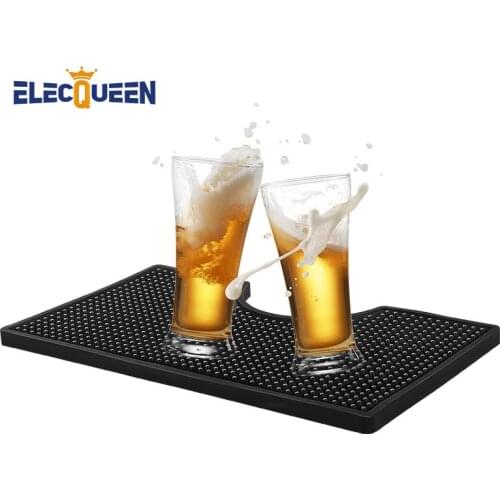 Homebrew Beer Drip Tray PVC Bar Mat, Premium Countertop Spill Mats U-Shape Bar Service Drink Mat for Beer Tower Use 30.5x17cm