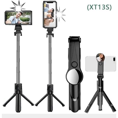 3 in 1 Bluetooth Selfie Stick Photo Tripod Professional Bluetooth Wireless Remote Control Stick With Fill Light For Smart Phone