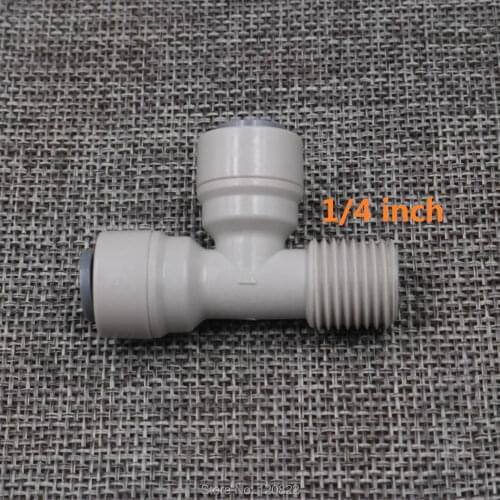 6pcs/lot 1/4" Male 1/4" Type T tube OD Hose Quick Connection Push Connect Water Connect Fitting Reverse Osmosis Aquarium System
