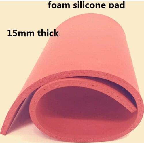 15mm thickness expanding foam silicone pad foaming Potholder silica gel rubber latex foam sheet silicon foam board