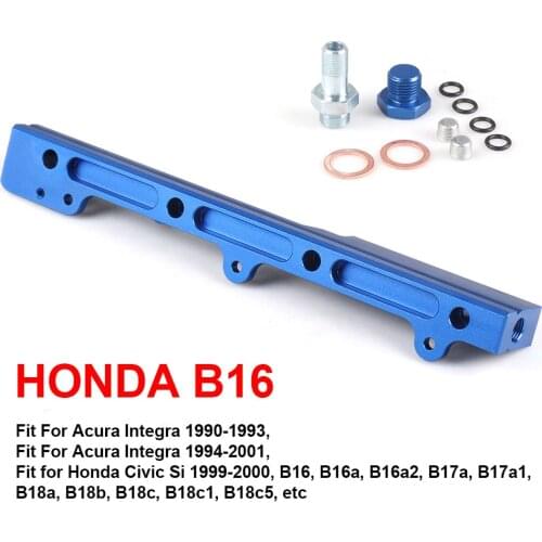 High flow Fuel Rail kit For Honda Civic Si B16 B16A B16A2 Racing Fuel Rail Kit TT101518-BL