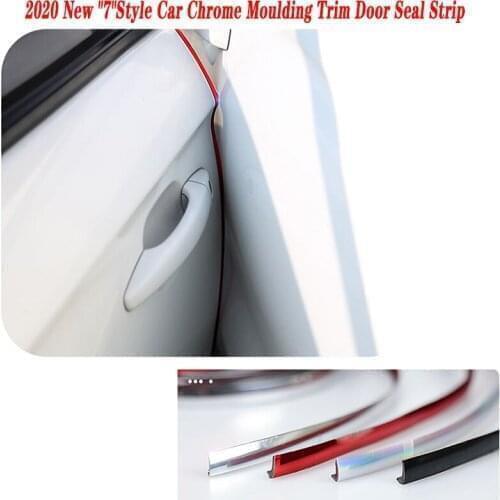 10m Car Chrome Moulding Trim Door Seal Strip Sticker For Volvo S60 XC90 V40 V70 V50 V60 S40 S80 XC60 XC70 Nissan Qashqai X-TRAIL