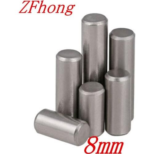 10pcs M8*10/12/16/20/25/30/5/40/45/50/55/60/70/80 8mm stainless steel dowel pin location pin stop pin length 3mm to 10mm