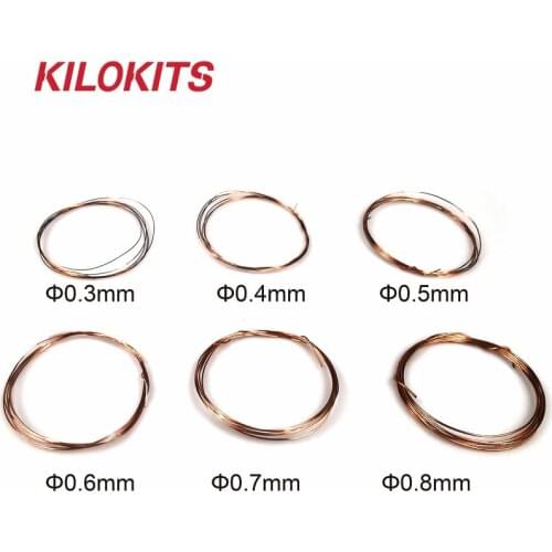 2 bags 6 Sizes Solid Copper Round Wire Rope for Military Dioramas DIY 1/35 1/72 1/87 Scale Model Building Accessories Kits