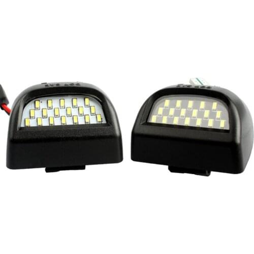 6000K 18-SMD Full LED Truck License Plate Lights For Chevrolet Silverado GMC Sierra 1500 2500 3500 W91F