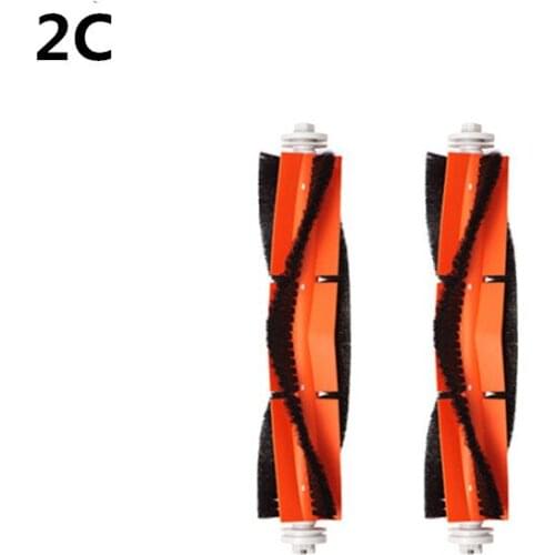 2PCS Washable Sweeping robot Accessories Main brush For xiaomi Mi Robot Vacuum mop 2c Robot Vacuum Cleaner Parts Kits