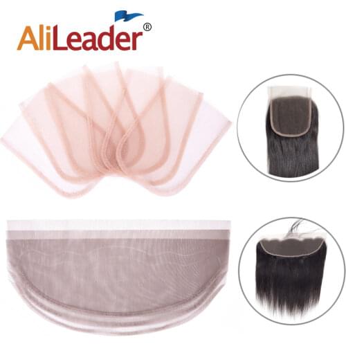 Alileader 1Pc Swiss Lace Net For Making Weaving Lace Wigs Lace Frontal Closure Material Basement Hairnet Toupee Wig Cap Tools