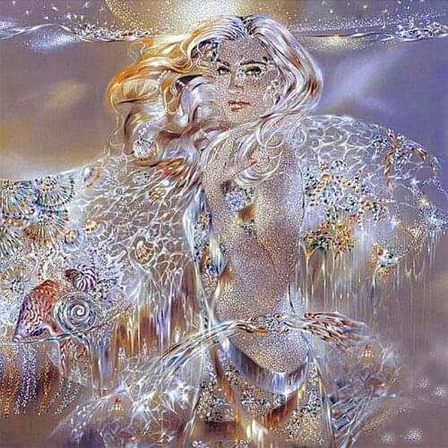 5D DIY Diamond Embroidery Crystal Girl Diamond Painting Full Diamond Mosaic Needlework Crafts Home Paintings SSYP0017