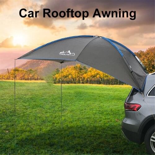 Auto Traveling Tent Car Rooftop Awning Waterproof Tear Resistant Camping Tent Anti-UV Tent For SUV MPV Trailer Beach Camping