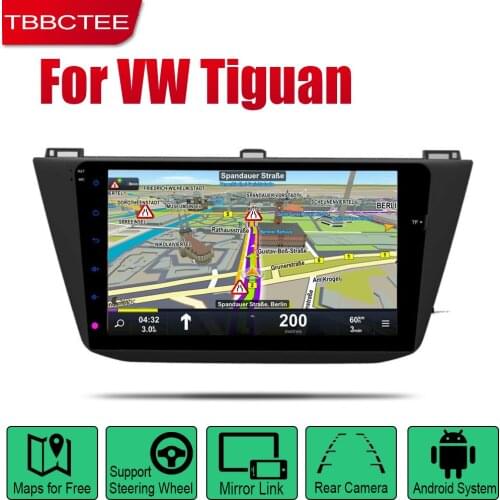 TBBCTEE Auto Radio 2 Din Android Car Player For Volkswagen VW Tiguan 2016~2019 GPS Navigation BT Wifi Map Multimedia system