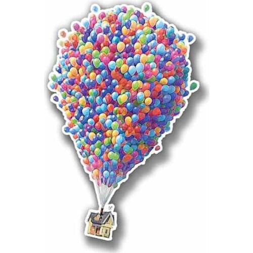 Dawasaru Balloons Colorful Car Sticker Personalized Decal Laptop Suitcase Motorcycle Auto Accessories Decoration PVC,13cm*8cm