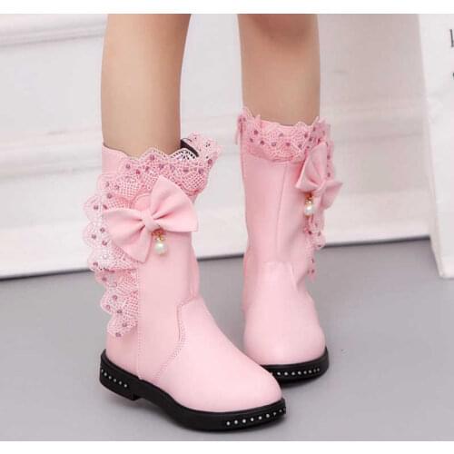 Children Boots Winter Fashion New Kids Shoes Boys Girls Plush Ankle Snow Boots PU Leather Non-slip Baby Boots D933