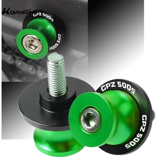 For Kawasaki GPZ500S 1990-2009 Motorcycle CNC 8mm 10mm Swingarm Spools Slider Swingarm Stand 2008 2007 2006 2005 2004 2003 2002
