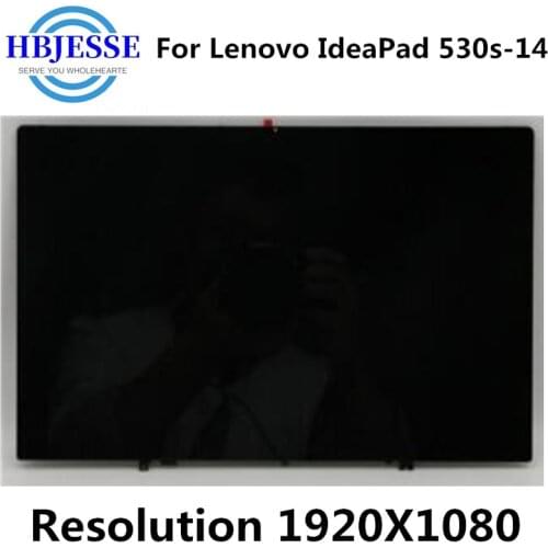 For lenovo 530s-14 530s-14ikb 81EU LAPTOP 14.0''FHD LCD LED glass Screen no-Touch Display Digitizer Screen assembly 5D10R06217