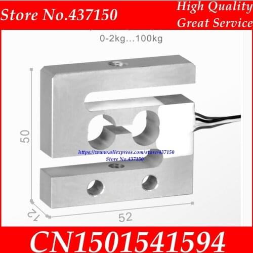 Push pull micro weighing sensor 2kg 5kg 10kg 20kg 50kg electronic scale hook scale sensor S type load cell tension sensor