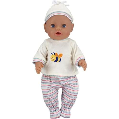 Cute Bee Suit Wear For 17Inch 43cm Doll 17 Inch Baby Doll Clothes