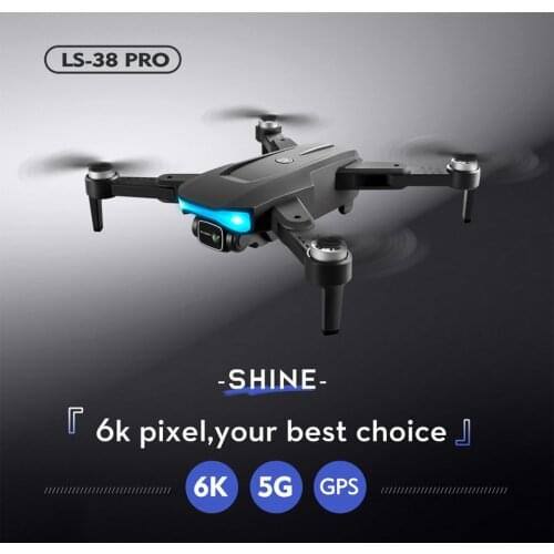 LS38 Drone FPV 5G WiFi 6K High Definition Camera Professional Aerial Photography Brushless Motor RC Quadcopter GPS Positioning
