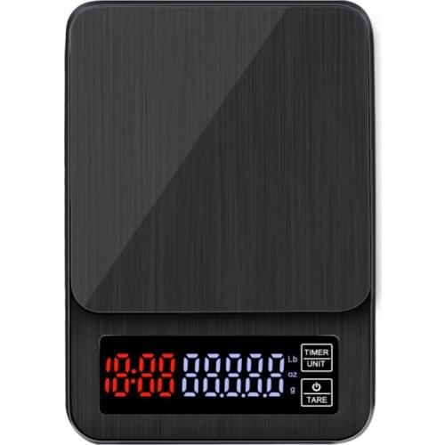 LUDA Mini Lcd Digital Electronic Drip Coffee Scale With Timer 3Kg 0.1G Digital Coffee Weight Household Drip Scale Timer