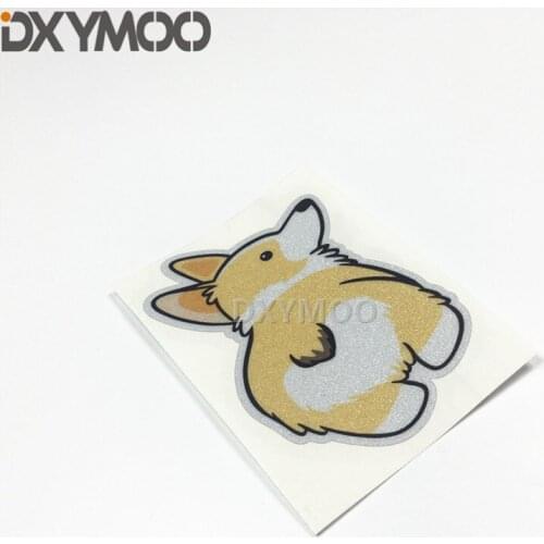 Motorcycle Bike Guitar Sticker Car Styling Cute Dog Corgi Shiba Inu Motocross Helmet Decal