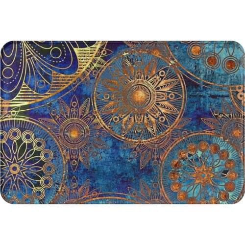 Boho Aesthetic Non-slip Doormat Bohemian Patterns Living Room Kitchen Mat Welcome Carpet Home Modern Decor