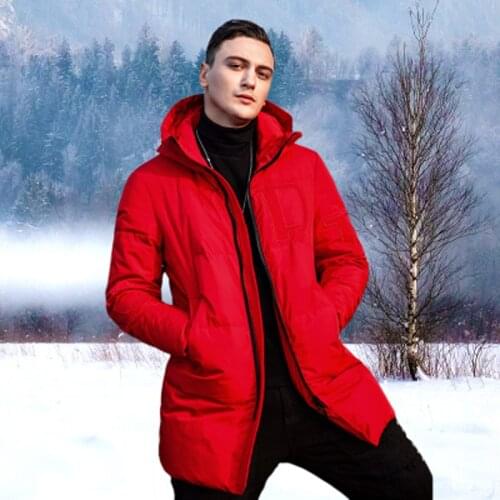 New Winter Jacket Men High Quality Fashion Casual Coat Hood Thick Warm Down Jacket Male Winter Parkas Outerwear