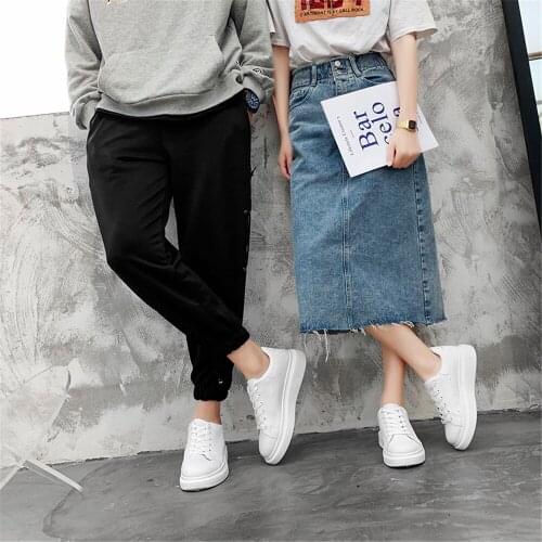 New Sneakers Outdoor Lovers Light Breathable Leather Tidal Current Male Women Running Shoes Size 39-44 Flat Shoes Easy Matching