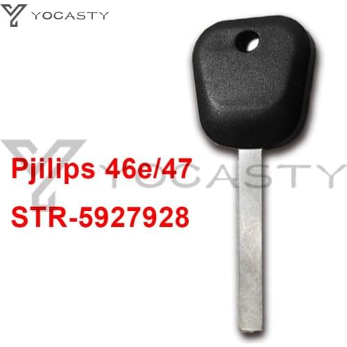 YOCASTY New Transponder Key 47 Chip for 2010 2011 2012 2018 Chevrolet Buick GMC 10-Cut Ignition Philips 46E STR-5927928 No Mark