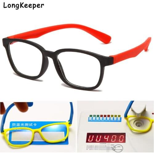 Boy Girls Anti Blue Light Glasses Children Computer Optical Frame Reflective Blocking Eyeglasses UV400 Filter Glasses Frame Kids