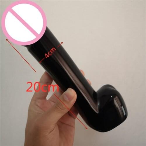 20cm Natural black obsidian crystal wand hand carved massage stick healing crystal gemstone yoni wand