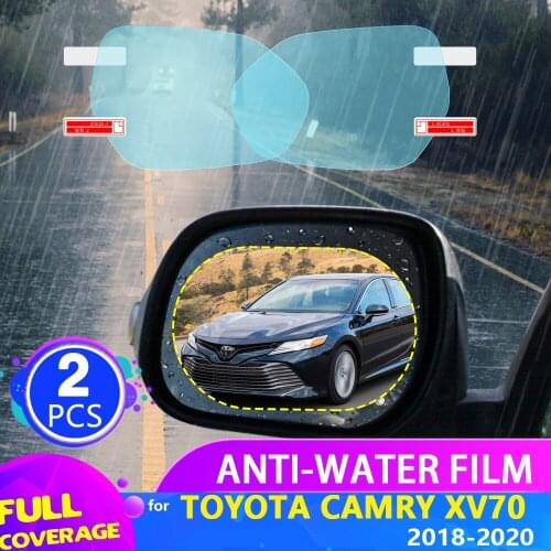 Car Rearview Mirror Film for Toyota Camry XV70 70 2018 2019 2020 Full Cover Anti Fog Rainproof Sticker Accessories
