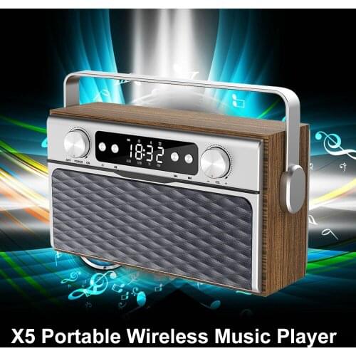 16W high power outdoor portable bluetooth speaker wireless alarm clock sound bar radio subwoofer speaker Heavy Bass caixa de som