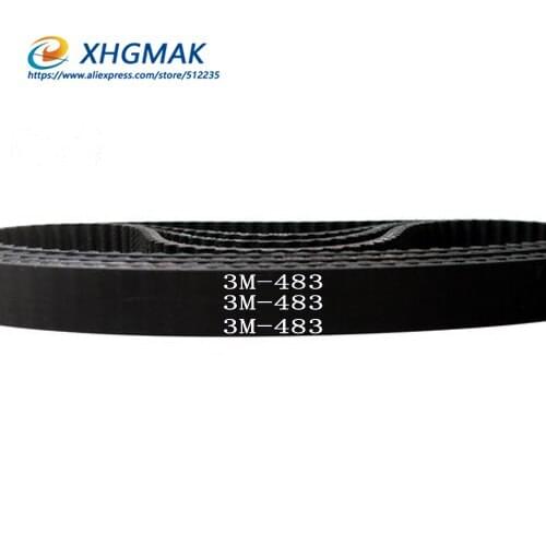 HTD 3M Timing belt C= 483 486 489 492 width 6/9/15mm Teeth 161 162 163 164 HTD3M synchronous 483-3M 486-3M 489-3M 492-3M