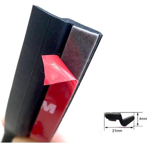 2meters Z-Type Car Body Door Rubber Seal Hollow Strip Pad Weatherstrip Sealing Black FOR BWN Hyundai