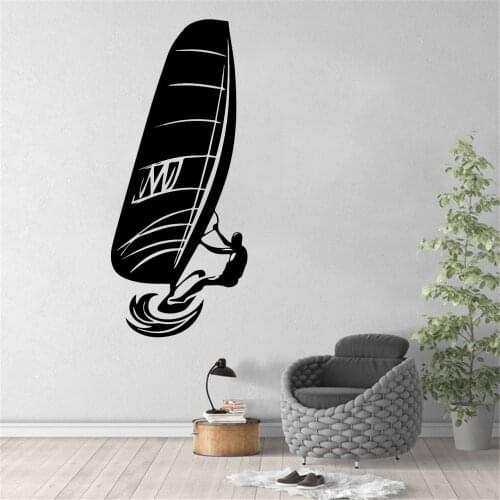 Surfing Wall Sticker For Bedroom Living Room Sport Club Self Adhesive Wallpaper Home Party Decor Wallpaper Vinyl ov765