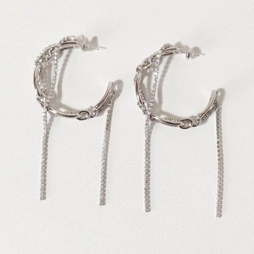 Earrings personalized drop weaving thread mobile Earrings long Tassel Earrings earrings wholesale