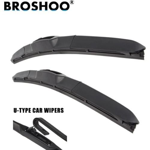 BROSHOO Car Windscreen Wipers Blade For Smart for four (2004-2006), 26+18inch 1Pair Soft Rubber Wiper Blades Auto Accessories