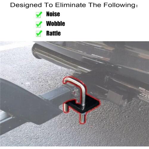 Universal U-Bolt Anti-Rattle Stabilizer Hitch Lock for Trailer RV Motorcycle Caravan Bike Boat Trailer Heavy Lock Down Tow Clamp