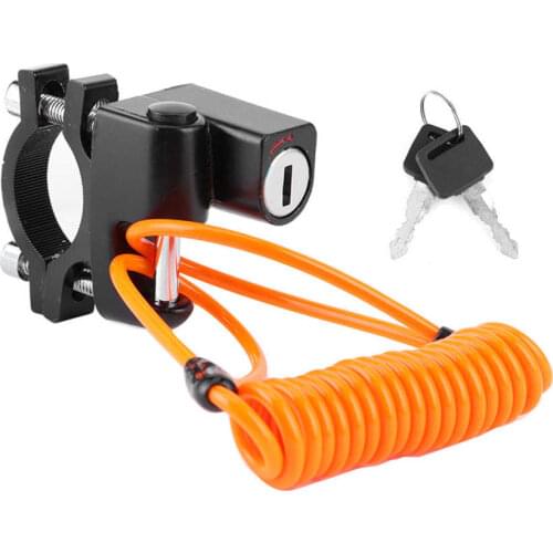 Helmet Lock Anti-Theft Universal Motorcycles Helmet Lock Multi-Functional Waterproof Fixed Lock Reminder Cable Kit with