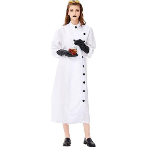 Adult White Lab Coat Women mens mad Doctors Scientist Nurse Uniform Dress Costume mad scientist costume Crazy Scientist cosplay