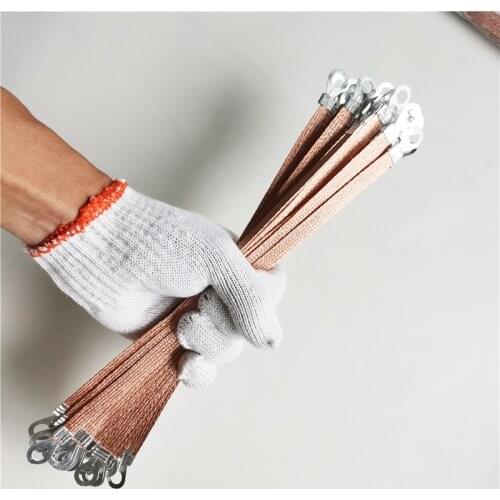 30/50/100pcs 12" (30cm) Aluminium-copper Alloy Engine Braided Ground/Bonding Strap Cable Strip Protector