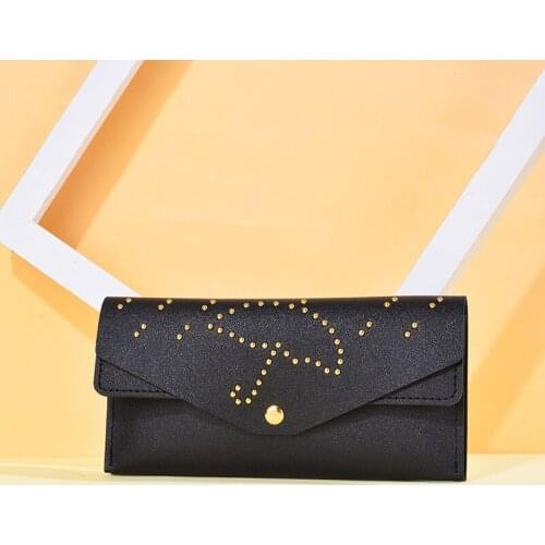 Ladies Long Lychee Pattern Wallet Fashion Multi-card Storage Pack High Capacity Coin Purse Women Mobile Phone Bag Clutch Poutch