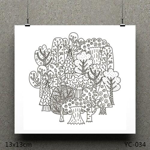 ZhuoAng Orchard model Clear Stamps For DIY Scrapbooking/Card Making Decorative Silicon Stamp Crafts