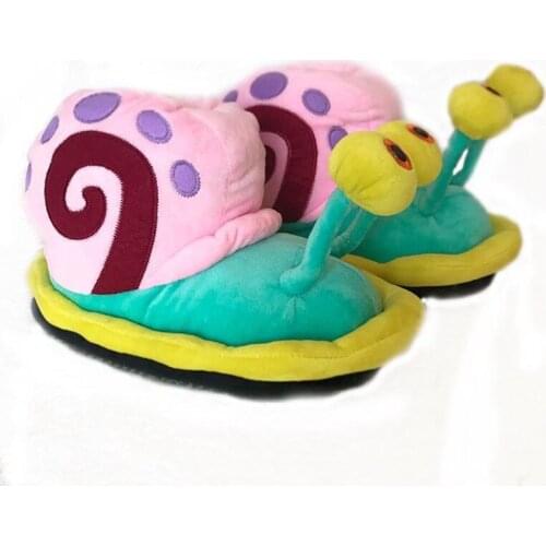 Winter Warm Funny Snail Slippers Lovely Family Party Cartoon Cute Plush Homewear Indoor Shoes