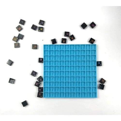 A0NF Early Education English Spelling Toy Alphabet Game Educational Board Game Competitive Learning English Epoxy Resin Mold