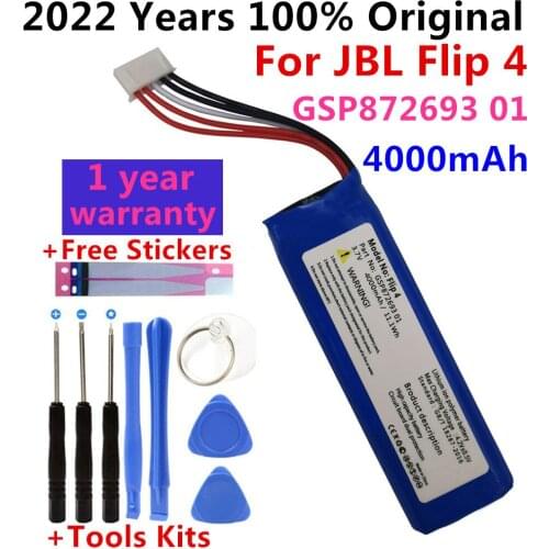 New 3.7V 3000mAh Battery GSP872693 01 Rechargeable Battery Pack for JBL Speaker Flip 4, Flip 4 Special Edition battery