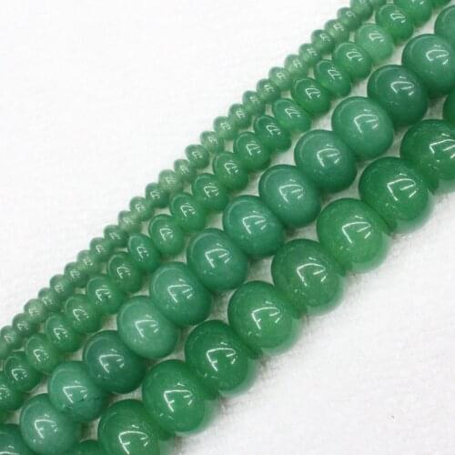 Green Aventurine Jades Rondelle Loose Beads 15",BeadsFor DIY Jewelry Making !We provide mixed wholesale for all items