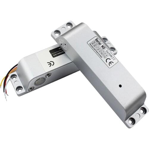 Wooden gate door Electric Mortise DC 12V Fail Safe Electric Drop Bolt Lock for Door Access Control Security Lock Doors System